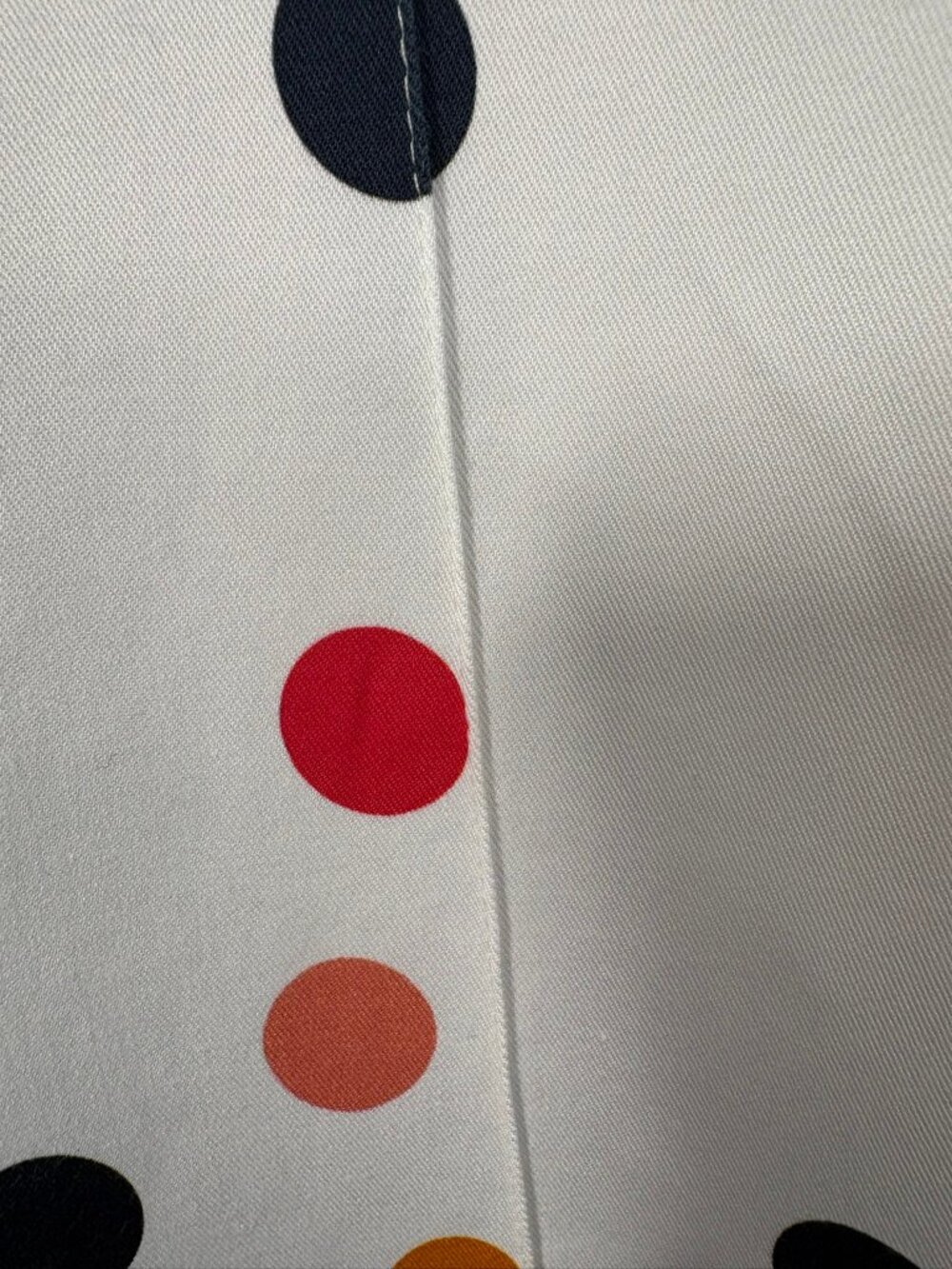 Akris Punto Multicolor Polka Dot Stretch Cotton Ankle Pants, US 6, Like New - Picture 6 of 9